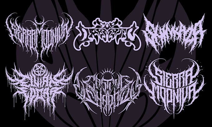 make a professional deathmetal or rock band logo