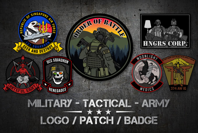 Concevoir un badge de logo militaire personnalisé unique en 24 heures