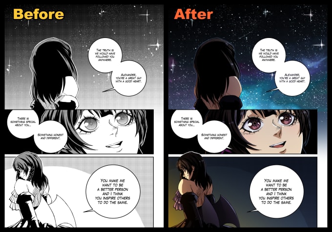 color any webtoon, manga or comic