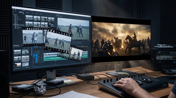 do professional cinematic video editing for youtube