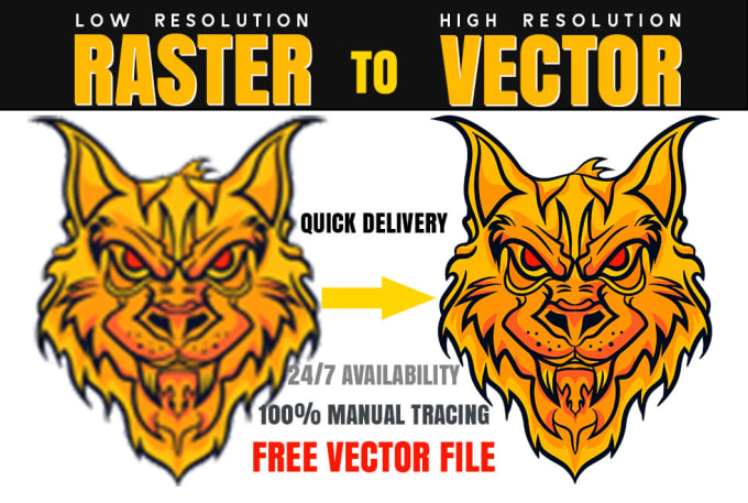 Convert raster logo or image to vector by manual tracing by Dream