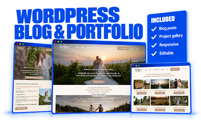 build a wordpress blog or portfolio website