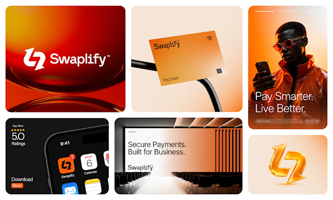 design brand style guide, corporate identity, and custom business logo design