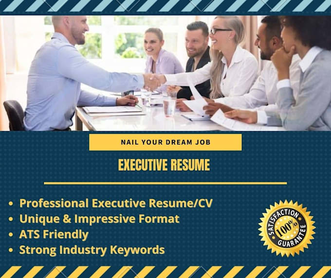 provide a professional executive resume and cv