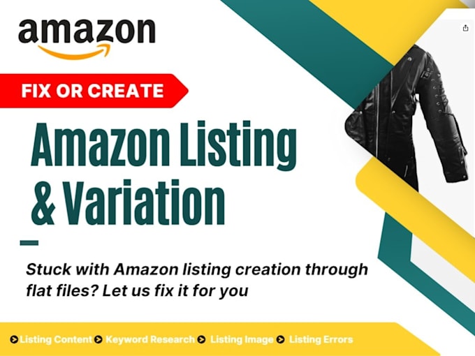 fix listing variation issue or amazon listing issues on fba
