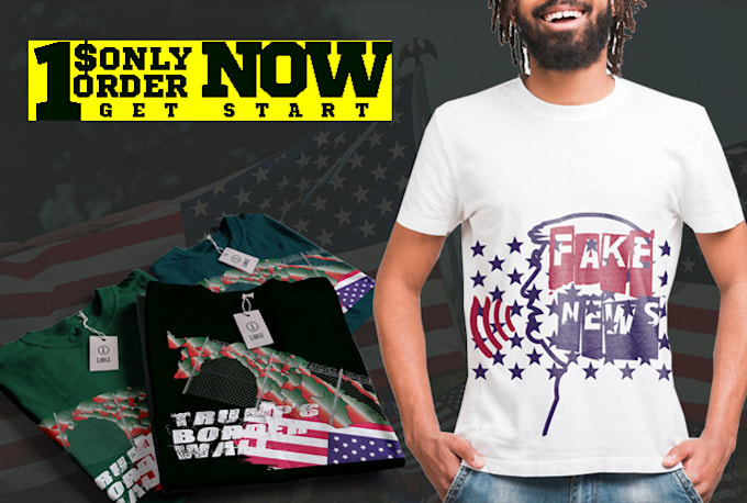 do amazing trump tshirt design with graphics
