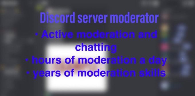 Be A Moderator Fo Your Discord Server By Shawnshih Fiverr