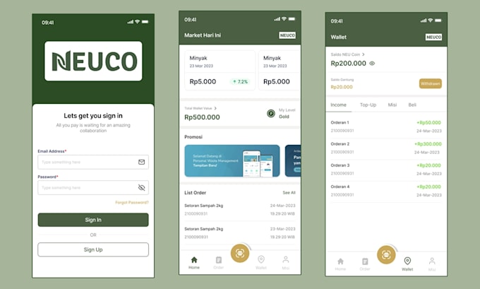 develop a professional flutter mobile app for android and ios