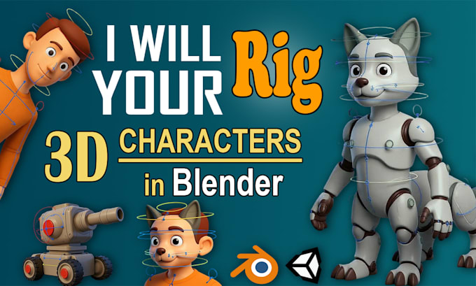 rig your 3d characters in blender