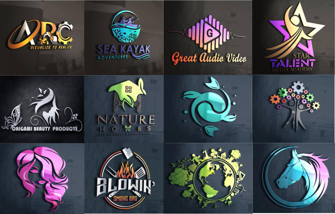 design 2  unique attractive  logo design