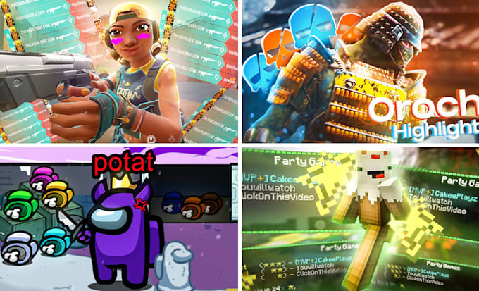 make a gaming thumbnail for your youtube video