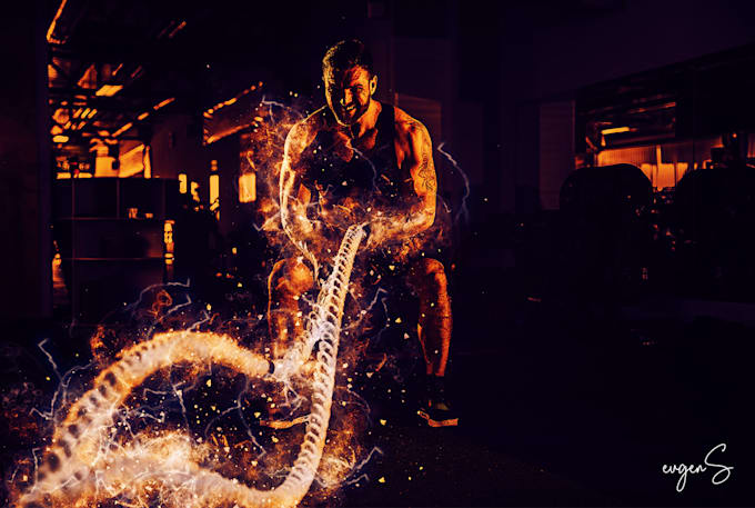 transform your photo into a fire effect