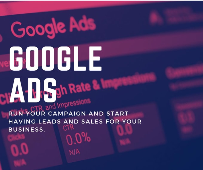Help you to create your google ads strategy setup and manage your