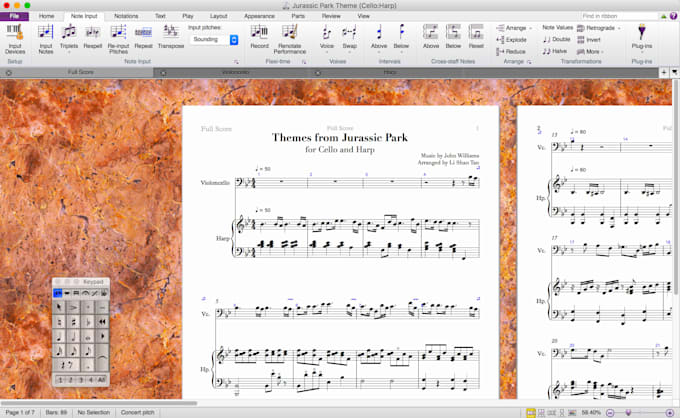 Make Sheet Music On Sibelius By Lishanharpist