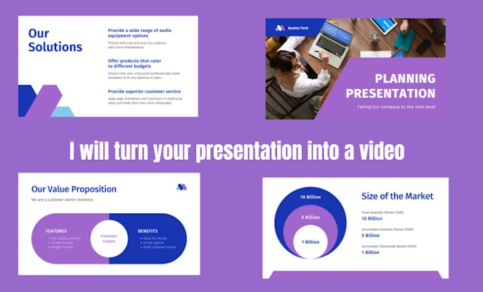 create powerpoint presentation and animated video