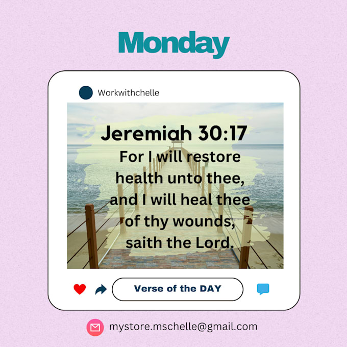 Create an inspiring bible verse for your instagram post by Chelle478 ...