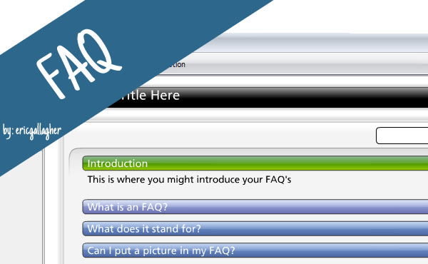 create an interactive FAQ section for your website