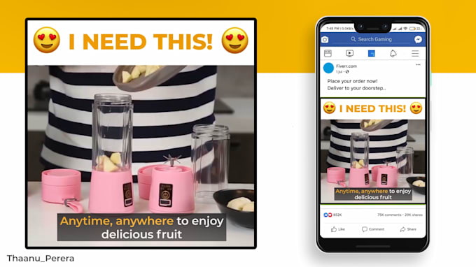 create viral shopify and facebook product video ad