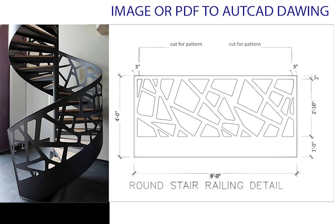 do autocad drawing from pdf or image or concept