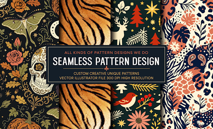 design seamless patterns for textile, fabric, clothing and monogram patterns