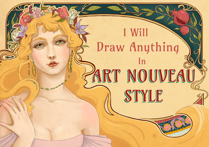 draw anything in art nouveau style