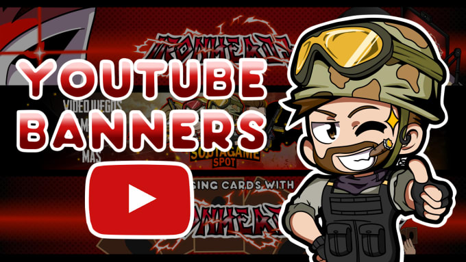 Design a cartoon banner for your youtube channel by Souta_drawings | Fiverr