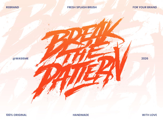 design splashing brush for an awesome logo