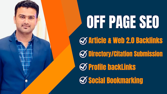 do off page SEO and build high authority backlinks