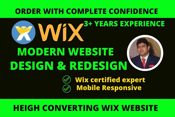 design wix website or redesign wix website with wix seo