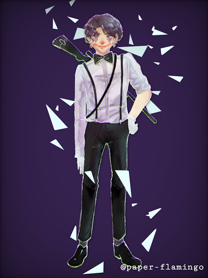 draw an anime style character full body