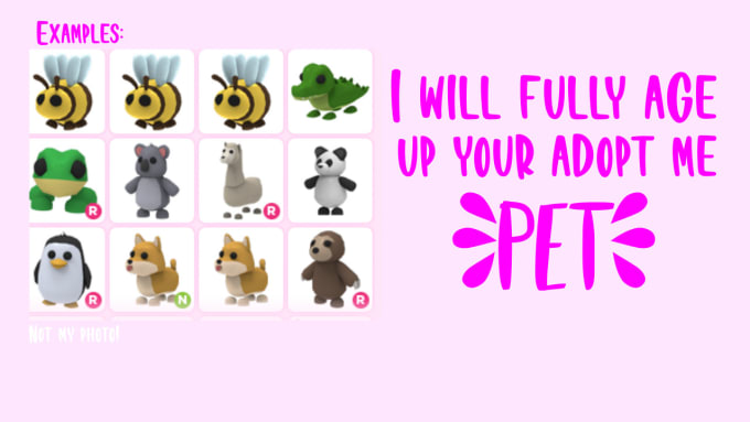 all roblox adopt me pet ages