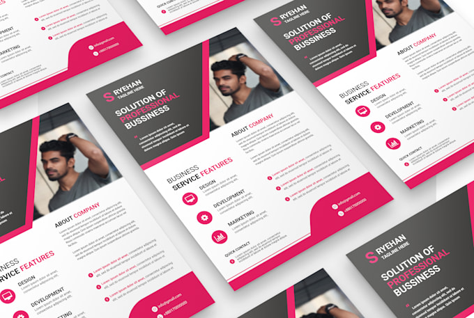 design awesome unique professional beautiful flyer
