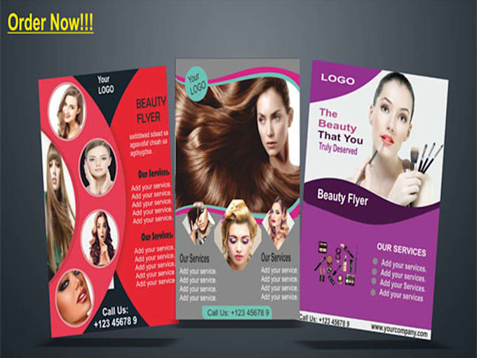 Do beauty salon, makeup flyer and social media posts by Ak_graphics_09