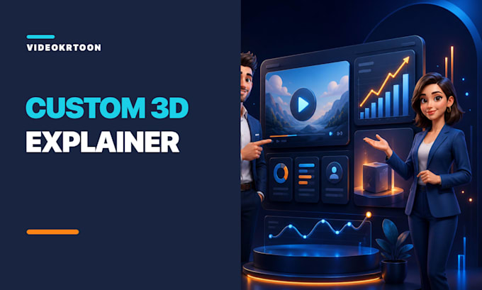 create a custom 3d animated explainer video for your brand