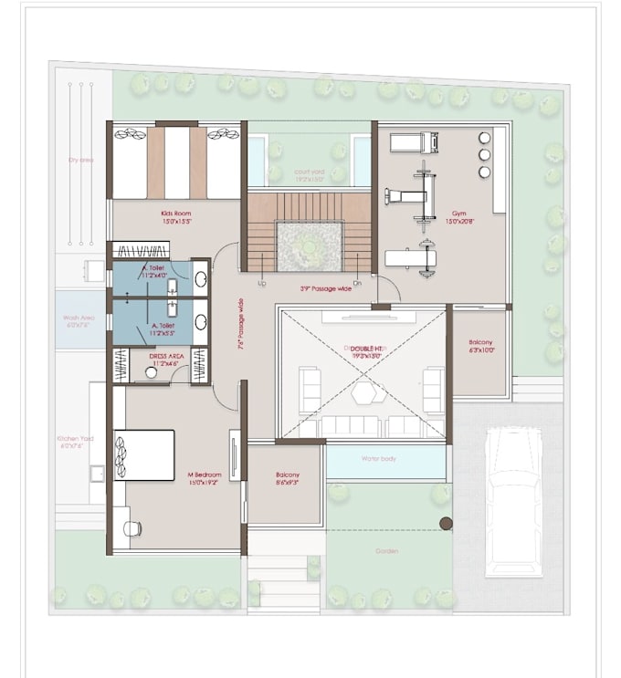 create 3d floor plan and realistic render