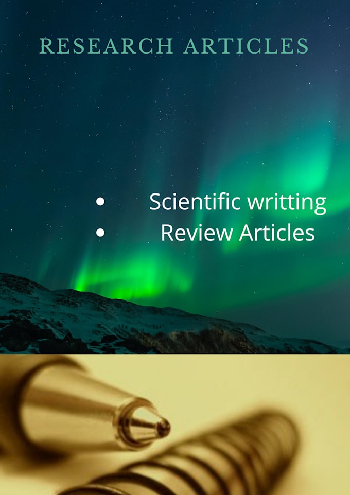 write scientific research articles related to chemistry