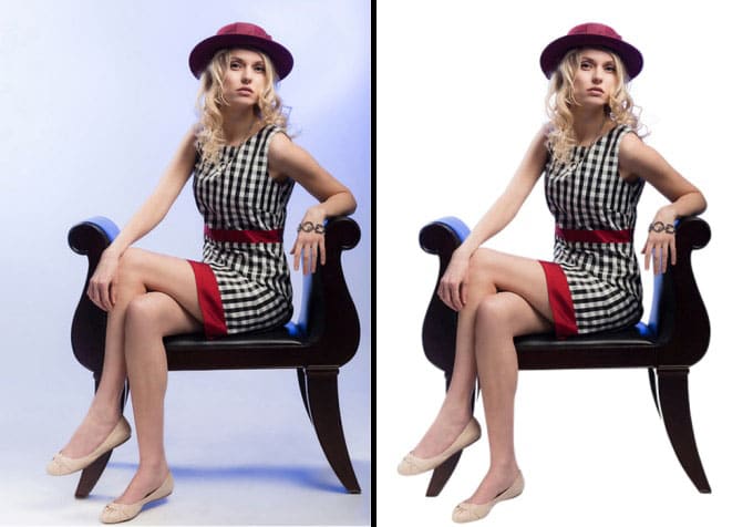 change background or clipping path