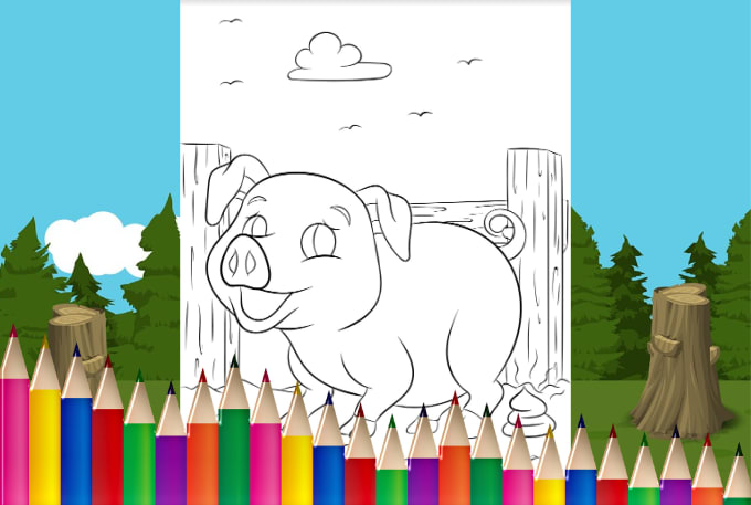 Download Give You Pooping Animals Coloring Book By Rolandandres Fiverr
