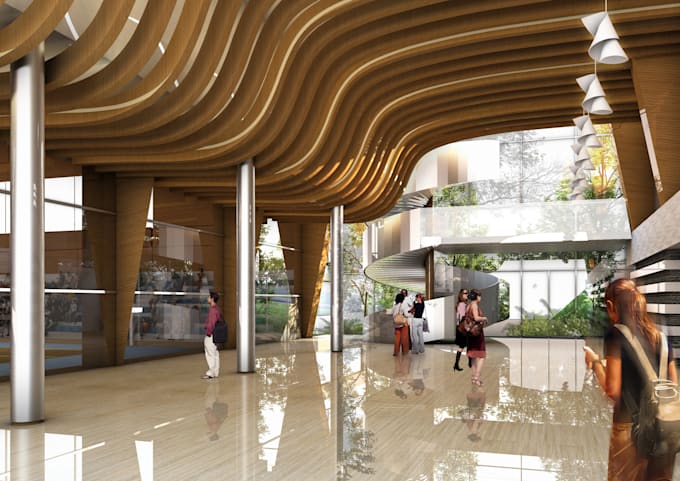 design 3d model and render the 3d architectural buildings