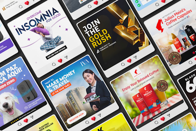 design social media ad creatives for facebook and google ads