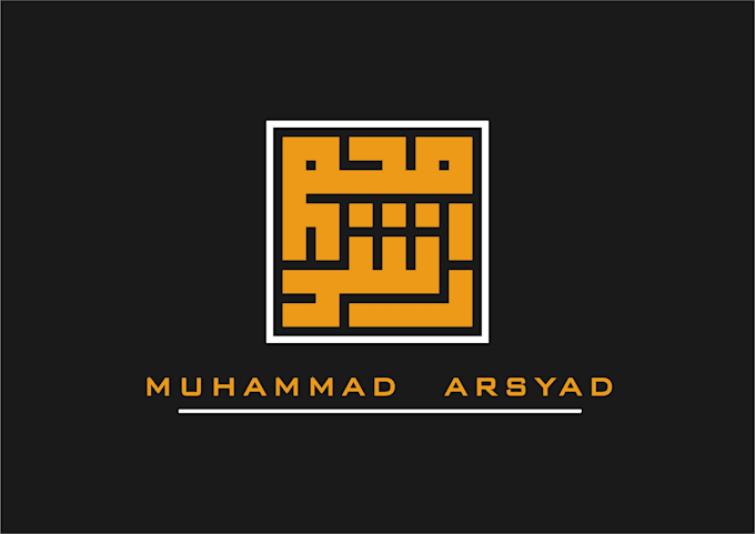 make arabic calligraphy kufi