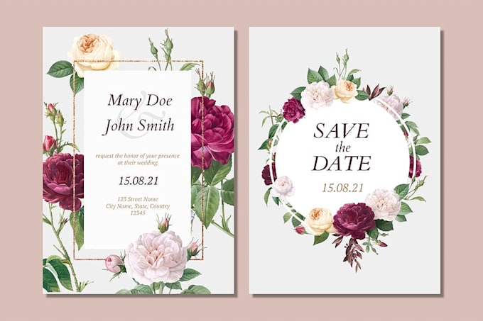 design a professional invitation card