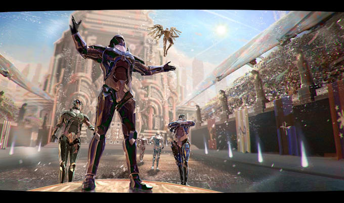 create a high detail illustration or concept art without ai
