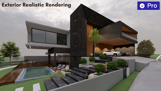 create 3d exterior renderings for houses and buildings