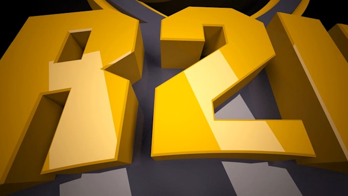 create 3d logo animation for youtube channel