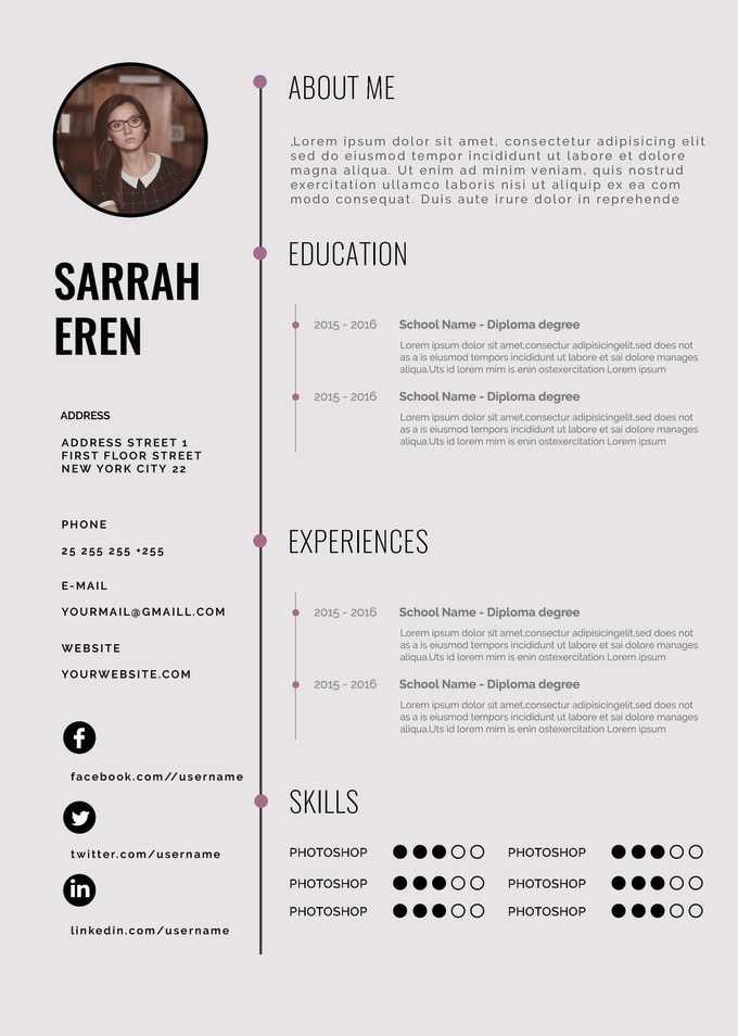 Design Awesome Cv Resume In Fantastic Style By Mohammedmesameh Fiverr