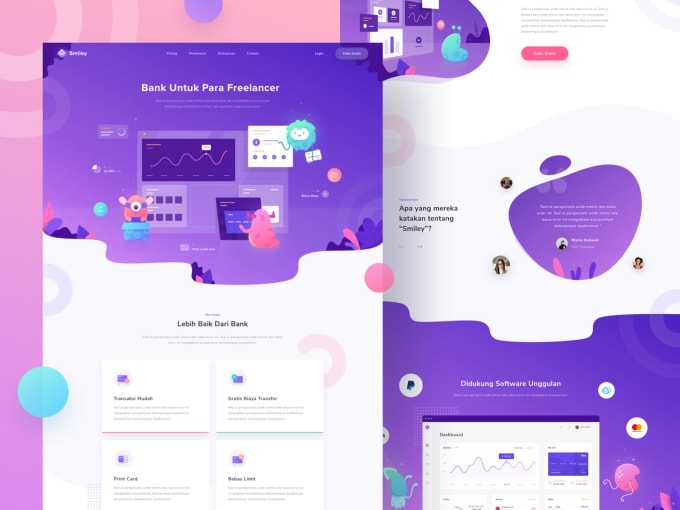 Create a website front end in html and css by Designhobbit | Fiverr