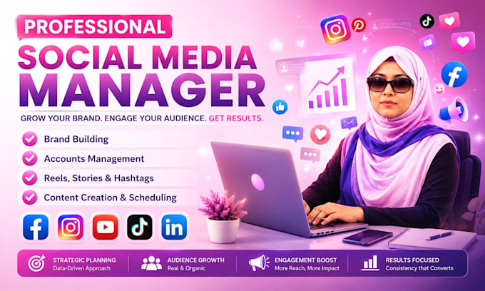 be your social media marketing manager and content creator