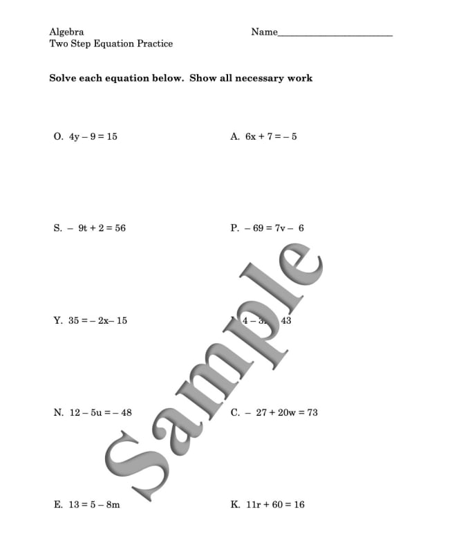 Type Math Problems And Equations By Plansdoneright | Fiverr