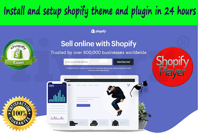 install and setup shopify theme and plugin in 24 hours